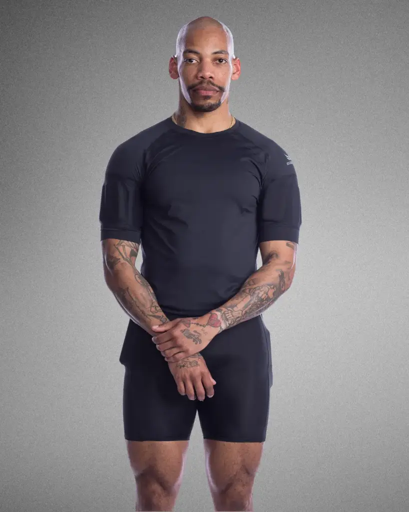 Men's Pro Performance Short Sleeve Shirt  (AM, Black)